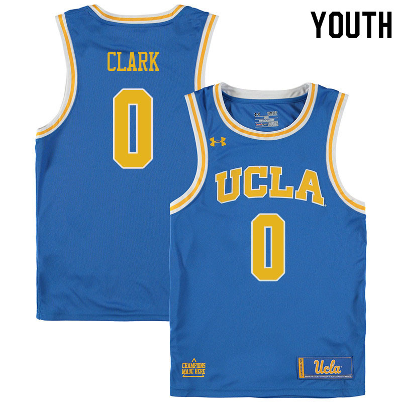 Youth #0 Jaylen Clark UCLA Burins College Basketball Jerseys Sale-Blue - Click Image to Close